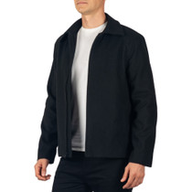 Alpine Swiss Grant Mens Jacket 28" James Dean Style Bomber with Zippered Pockets UPC