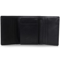 Alpine Swiss RFID Mens Wallet Deluxe Capacity Trifold With Divided Bill Section Size