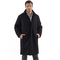 Alpine Swiss Mens Zach Knee Length Jacket Top Coat Trench Wool Blend Overcoat Size