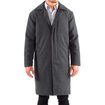 Alpine Swiss Mens Zach Knee Length Jacket Top Coat Trench Wool Blend Overcoat UPC