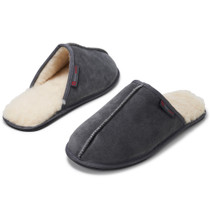 alpine swiss yukon mens suede shearling moccasin slippers