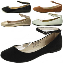 AlpineSwiss Calla Womens Ballet Flats Ankle Strap Shoe Classic Ballerina Slipper Size