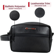 Alpine Swiss Hudson Travel Toiletry Bag Shaving Dopp Kit Case