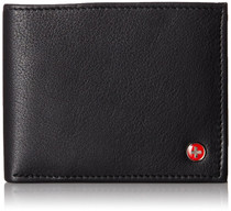 Alpine Swiss Mens RFID Blocking Leather Wallet Multi Card High Capacity Bifold Size