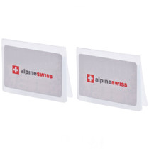 Alpine Swiss Set of 2 Plastic Wallet Inserts 6 Page Card Holder Picture Windows Size