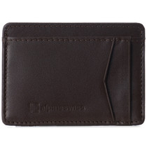 Alpine Swiss Mens RFID Safe Front Pocket Wallet Smooth Leather Slim Card Holder UPC