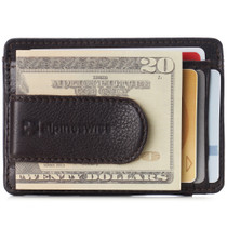 Alpine Swiss Mens RFID Money Clip Leather Minimalist Wallet Card Case ID Window UPC