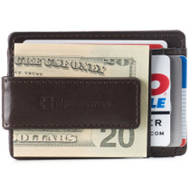 Alpine Swiss Mens RFID Minimalist Money Clip Front Pocket Wallet Slim ID Holder UPC
