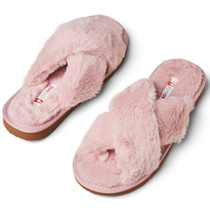 Alpine Swiss Women Fuzzy Fluffy Faux Fur Slippers Memory Foam Indoor House Shoes UPC