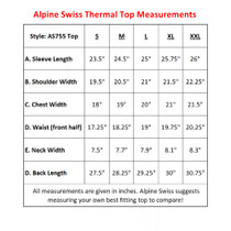 Alpine Swiss Mens Thermal Long Sleeve Top Waffle Knit Shirt Base Layer Underwear UPC