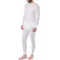 Alpine Swiss Mens 2 PC Thermal Long John Underwear Set Waffle Knit Top & Bottom UPC