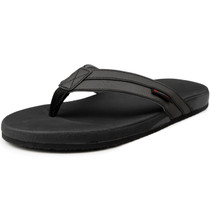 Alpine Swiss Trey Mens Flip Flops | Cushioned Thong Beach Sandals for Men | Non-Slip Soles Mens Shoes Everyday Wear | Arch Support & Heel Cupping | Durable Treaded Sole | Faux Leather Strap Sandals