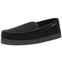 Alpine Swiss Wide Mens Slippers Steve Moccasin House Shoes Memory Foam Insole Corduroy Slip-On Terry Lining Indoor Outdoor Non-Slip Rubber Outsole Size