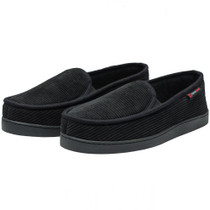 Alpine Swiss Wide Mens Slippers Steve Moccasin House Shoes Memory Foam Insole Corduroy Slip-On Terry Lining Indoor Outdoor Non-Slip Rubber Outsole UPC