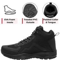 Alpine Swiss Brent Men's Lightweight Hiking Boots | Durable Outdoor Walking Shoes with Enhanced Grip & Comfortable Fit (RUNS LARGE – Size Down)