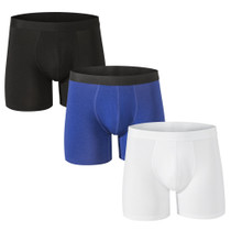 Alpine Swiss Mens Boxer Briefs 3 Pack Underwear Breathable Comfortable Trunks Size
