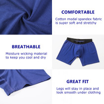 Alpine Swiss Mens Boxer Briefs 3 Pack Underwear Breathable Comfortable Trunks UPC
