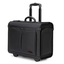 Alpine Swiss Rolling Briefcase Work Overnight Travel Bag Dual Locks Carry on Business Attache Case
