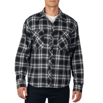 Alpine Swiss Men Plaid Flannel Shirt Jacket Button Down Long Sleeve Cotton Blend Size