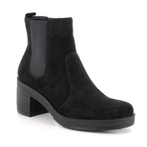 Alpine Swiss Womens Suede Chelsea Boots Made in Italy Block Heel Ankle Booties Size