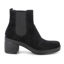 Alpine Swiss Womens Suede Chelsea Boots Made in Italy Block Heel Ankle Booties UPC