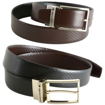 Alpine Swiss Mens Belt Reversible Black Brown Leather Dress Belt Imported Spain Size
