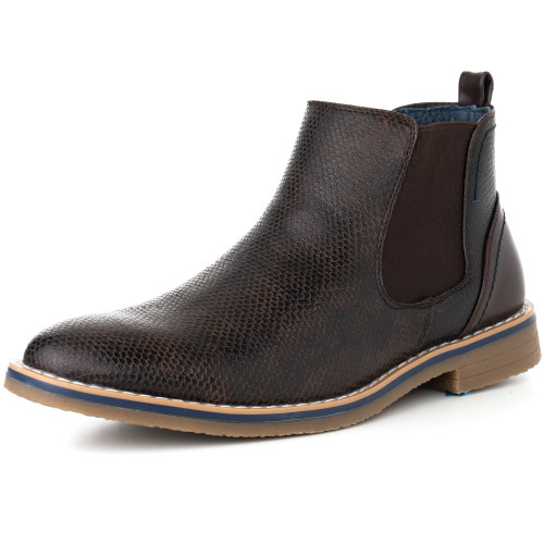 snakeskin chelsea boots men