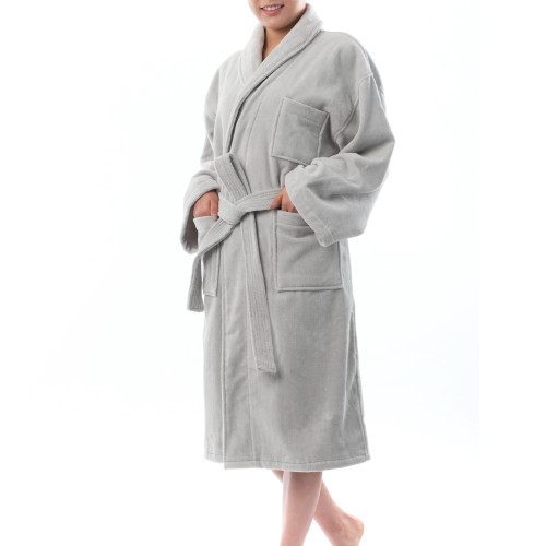 Alpine Swiss Blair Womens Cotton Terry Cloth Bathrobe Shawl Collar Velour  Spa Robe - Alpine Swiss