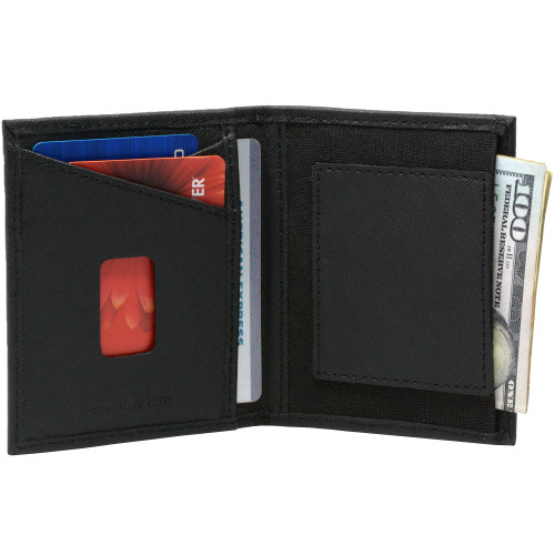 Alpine Swiss Genuine Leather Thin Business Card Case Minimalist Wallet