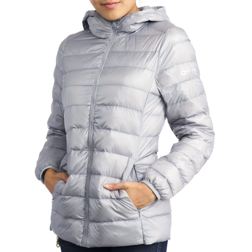 Alpine Swiss Eva Womens Down Alternative Puffer Jacket Hooded