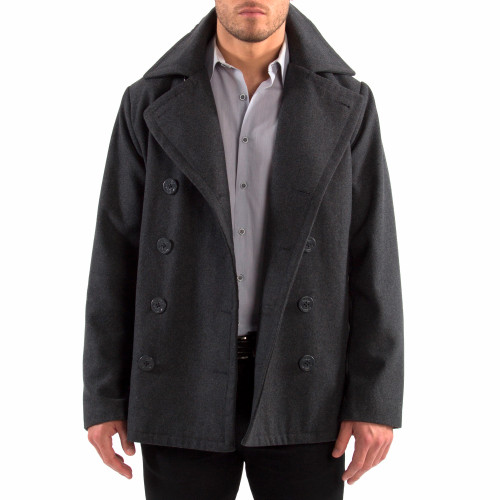 alpine swiss jake mens pea coat wool blend double breasted dress jacket peacoat