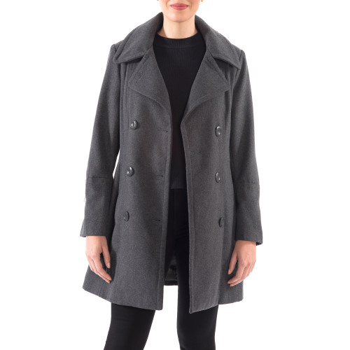hush pea coat