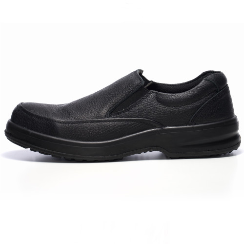 leather slip on work shoes