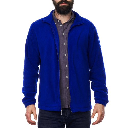 men's zip front fleece jacket