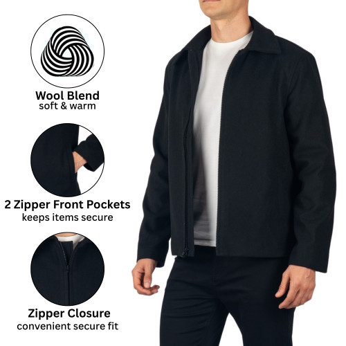 mens wool zip jacket