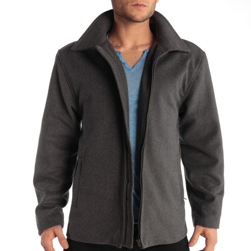 Alpine Swiss Grant Mens Wool 28 JD Zip Open Front Jacket - Alpine