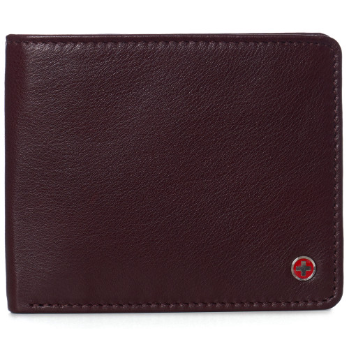 Alpine Swiss Mens Leather Bifold Wallet RFID Safe Removable Flip Up ID  Window - Alpine Swiss