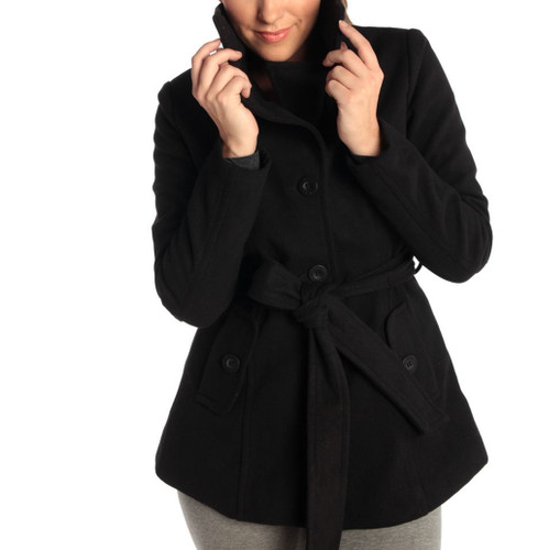 Fitted coat with buttons - Women