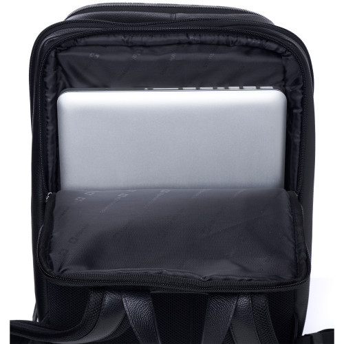 Alpine Swiss Leather Laptop Backpack 15 Notebook Computer Travel Back Pack  Bag - Alpine Swiss