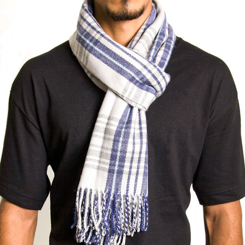 Men's Blue Scarves