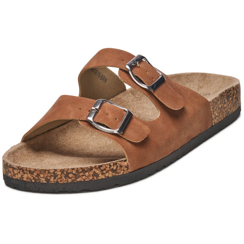 靴 SOFT LEATHER DOUBLE STRAP SANDALS 28cm Alpine Swiss Mens Double Strap Contour Sandals | Adjustable Buckle