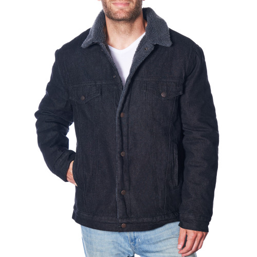 Alpine Swiss Ryker Sherpa Lned Denim Jacket