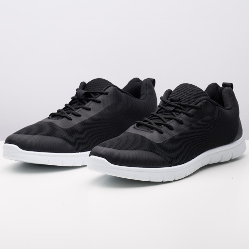 Alpine Swiss Mens Fashion Sneakers Lightweight Knit Tennis Shoes - Black - Size 10