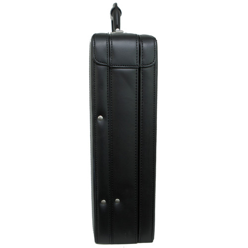 Alpine Swiss Expandable Leather Attache Briefcase Dual Combination Locks