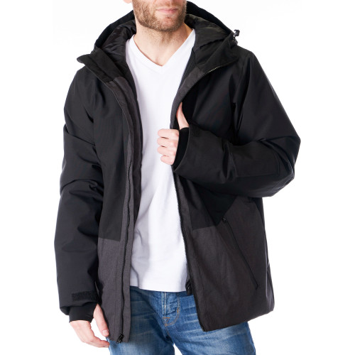 Men's Waterproof Ski Jacket Warm Winter Snow Coat Hooded Raincoat :  : Clothing, Shoes & Accessories