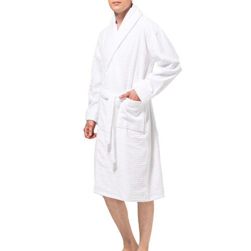Buy Mens Luxury 100% Cotton Towelling Bath Robe Dressing Gown Wrap  Nightwear Hooded Shawl Collar Bathrobe Gown Bath Robe Online at Low Prices  in India - Amazon.in