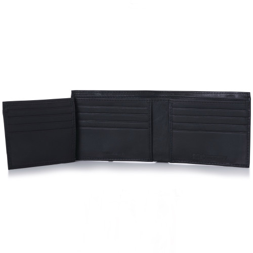 Alpine Swiss Mens Leather Bifold Wallet RFID Safe Removable Flip Up ID  Window - Alpine Swiss