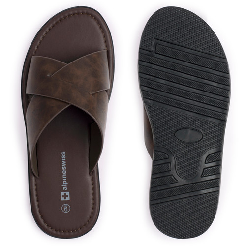 Outfielder Sandalen cognac Leer