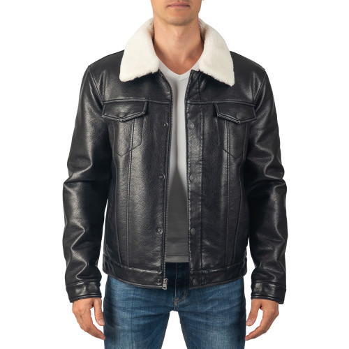 Levi's Leather Jacket Bomber Levis Mens Faux Leather Classic