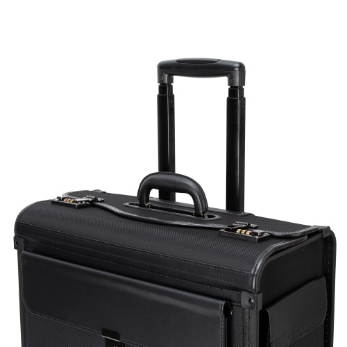 Alpine Swiss Valigetta Porta Documenti Con Ruote Per Laptop 17", Custodia Rigida, Trolley Da Mano